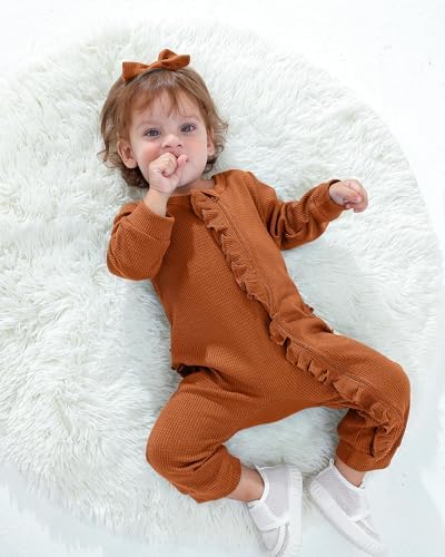 Mikrdoo Newborn Baby Girl Clothes Long Sleeve Romper - Image 4
