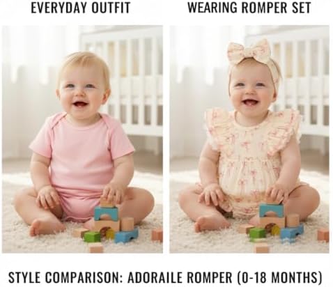 TITKKOP Ruffle Bubble Romper for Baby Girl | One-Piece Shorts Jumpsuit | Summer - Image 2