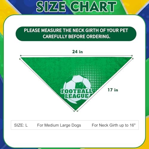 EXPAWLORER Football Cup 2026 Dog Bandanas 4 Pack Pet Scarf - Image 4