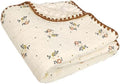 Baby Muslin Cotton Thick Blanket Dotted Backing Double Layer Soft Newborn by Gunnaicat
