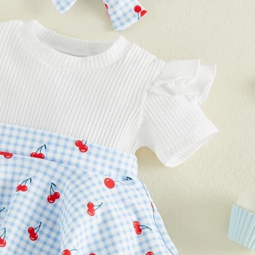 Giraropa Newborn Baby Girl Clothes Smocked Bubble Romper Dress + Socks + - Image 6