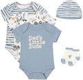 Baby Essentials Baby Boys 5 Piece Bodysuit Set by BabyEssentialsNotJusttheBasics