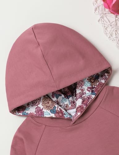 oklady Baby Girl Clothes, Hoodie Tops Floral Pant - Image 3
