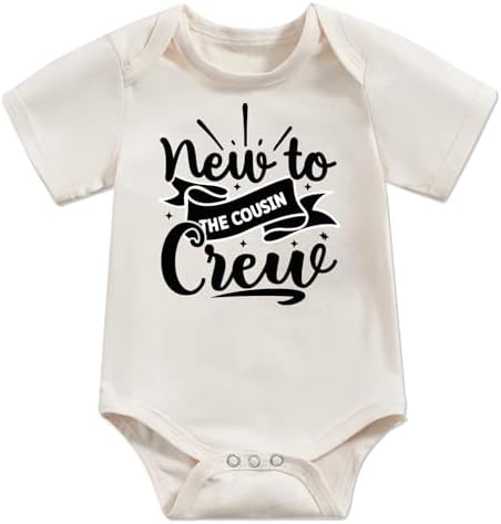 Newborn Infant Baby Bodysuit Funny Letters Print Clothes Short Sleeve Romper by Unknown