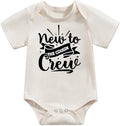 Newborn Infant Baby Bodysuit Funny Letters Print Clothes Short Sleeve Romper by Unknown