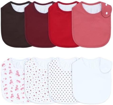 Waterproof Baby Bibs for Boys & Girls Soft and Absorbent Bandana Drool Bibs Set by Benoxine