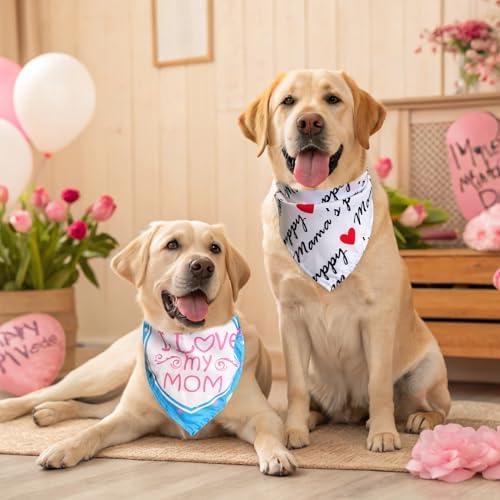 EXPAWLORER Mother's and Father's Day Dog Bandanas 4 Pack - Image 6