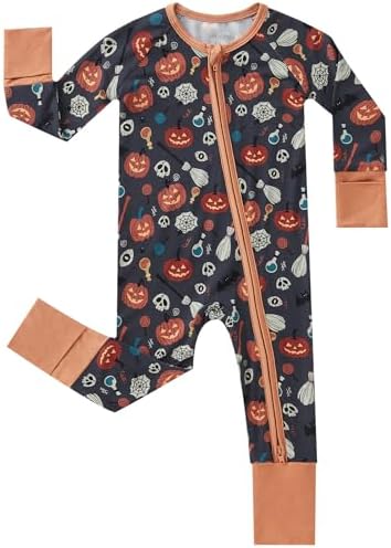 pureborn Baby Sleeper Viscose from Bamboo Zipper Footies Pjs 0-24 Months | by pureborn