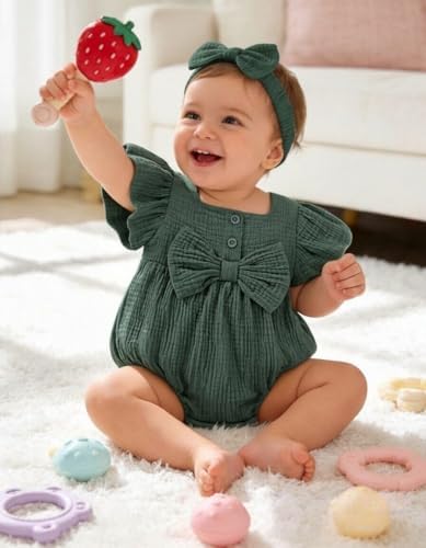 Vibebox Baby Girls Clothes Summer One-sies Romper Outfit Preemie-18 Months - Image 2