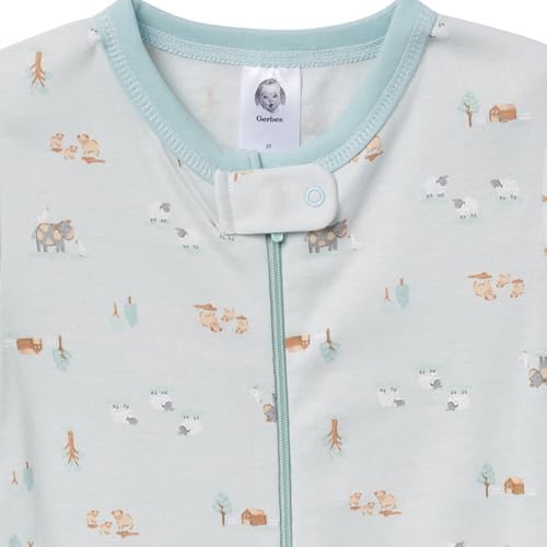 Gerber Baby Boys & Girls 4-Pack Footed Pajamas - Image 6