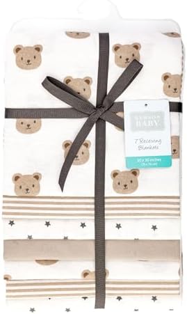 Hudson Baby Unisex Baby Cotton Polyester Flannel Receiving Blankets Bundle - Image 2