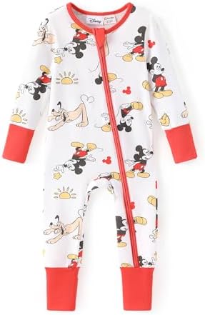 Disney Baby Organic Cotton Zip Footie Clothes Romper Outfit by Disney