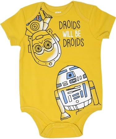 STAR WARS Baby 5-Pack Short Sleeve Bodysuits Newborn to Infant - Image 5