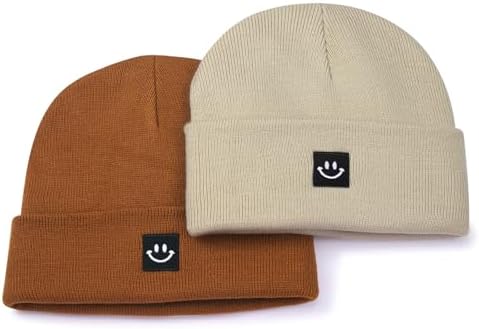 MaxNova 2 Pack Baby Beanie Fleece Lined Knit Toddler Hat - Image 2