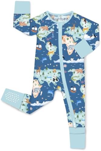 babee Reshinee Bamboo Viscose Baby Footie Pajama, Zipper Sleeper Boys Girls by babeeReshinee