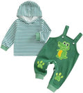 Infant Baby Boy Fall Winter Clothes Outfit Hooded Long Sweatshirt Pant Set by LIOMENGZI