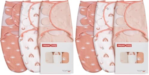 GLLQUEN BABY Swaddles for Newborns 0-3 Months, Adjustable & Easy Fastener by GLLQUENBABY