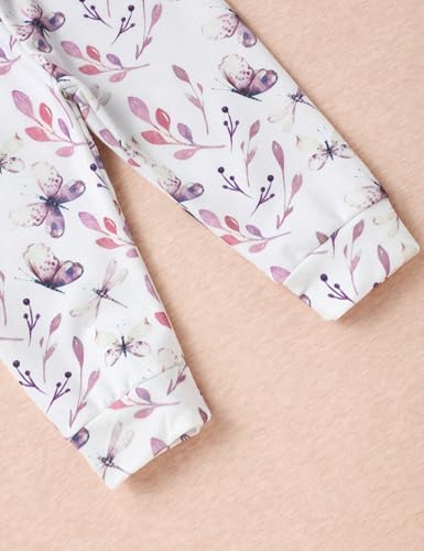 oklady Baby Girl Clothes, Hoodie Tops Floral Pant - Image 6