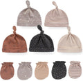 MAMIMAKA Baby Hat and Mittens Set Newborn Baby Hats Caps by MAMIMAKA