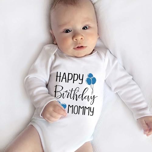 Happy Birthday Mommy Baby Bodysuit Happy Birthday Mommy Baby Outfit - Image 3