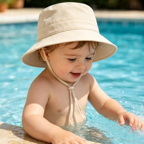 Baby Sun Hat UPF 50+ Toddler Bucket Summer Kids Beach Hats - Image 4