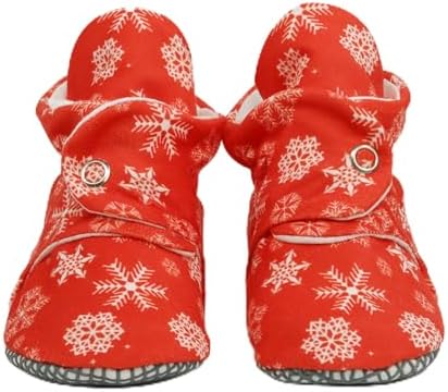 Ella Bonna Baby Booties Organic Cotton Muslin Newborn Baby Slippers Baby Boy by EllaBonna
