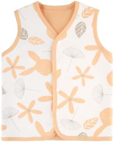 Baby Vest for Girls&Boys, Cotton Reversible Vest Coat for Spring & Autumn - Image 3