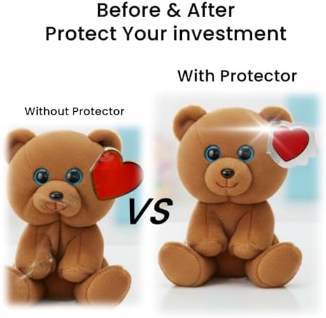 Beanie Baby Heart Tag Protectors 62 Pack – Clear Plastic Tag Covers - Image 4