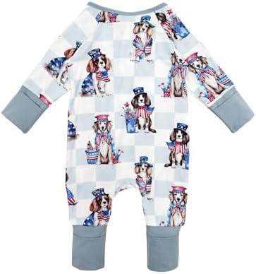 Bow Dream Bamboo Rayon Baby Romper Boy Newborn Girl Clothes Outfit - Image 2