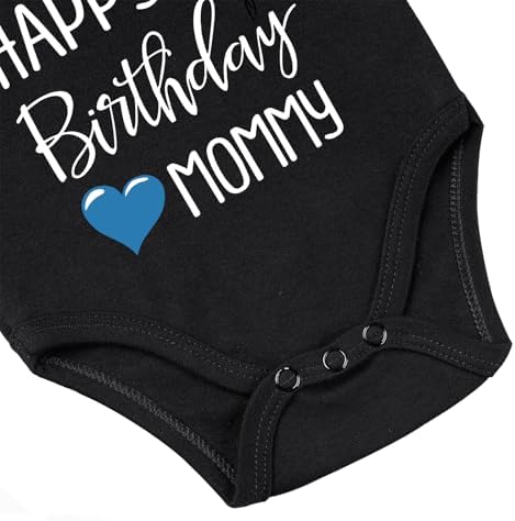Happy Birthday Mommy Baby Bodysuit Happy Birthday Mommy Baby Outfit - Image 6