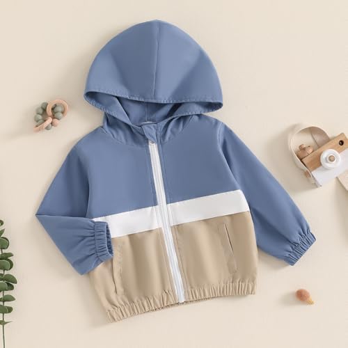 MERSARIPHY Toddler Boy Hoodies Jacket Baby Boy Lightweight Zip Up Coat - Image 3