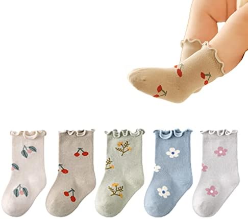 Toddler Girl Ruffle Socks Baby Girls Knee High Socks by WATOCHE
