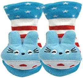 Bowbear Adorable Baby 6 Pair Non-Skid Bootie Socks - Image 7