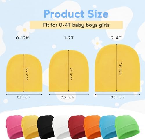 Zando Baby Beanie Newborn Hats Infant Toddler Seamless Warm Soft Knit Cap - Image 5