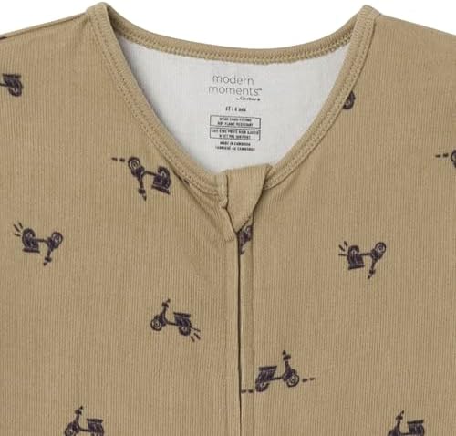 Modern Moments by Gerber Baby Boys & Girls Hacci Footless Pajamas - Image 2