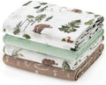 david's kids 4 Pack Baby Muslin Swaddle Blankets, 100% Cotton and Ultra Soft by davidskids