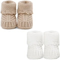 Newborn Knit Booties Soft Baby Sock Boots by DUONITITI