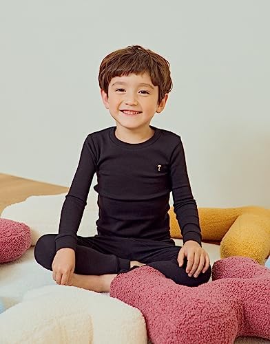 moimoln Cotton Modal Baby Toddler Pajamas Check Solid Leopard 6M-8Y - Image 2