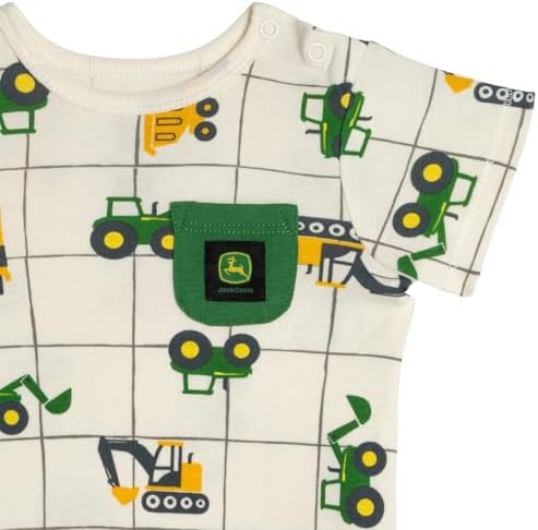John Deere Baby Boys' One Piece Romper Newborn to Infant - Image 3