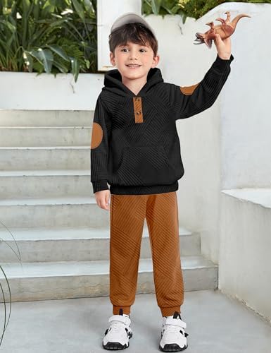 Oranchids Toddler Baby Boy Clothes Long Sleeve Hoodie Sweatshirt Tops and Pants - Image 4