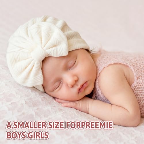 Cuffbow 4 Pcs Preemie Hats Baby Cap - Image 6