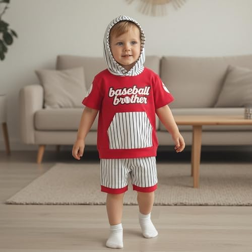 Toddler Baby Boy Hooded Dinosaur Summer Outfit Funny T-Shirt Shorts Set - Image 6