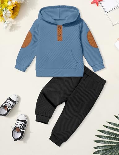 Oranchids Toddler Baby Boy Clothes Long Sleeve Hoodie Sweatshirt Tops and Pants - Image 5
