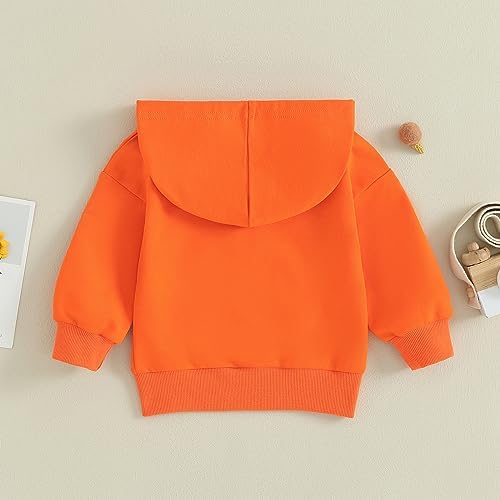 Unisex Baby Boy Girl Clothes Hooded Sweatshirts Solid Color Long Sleeve Hoodies - Image 4