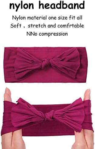 Geyoga 18 Pieces Baby Headband Newborn Socks and Mittens Set Elastic Baby - Image 2