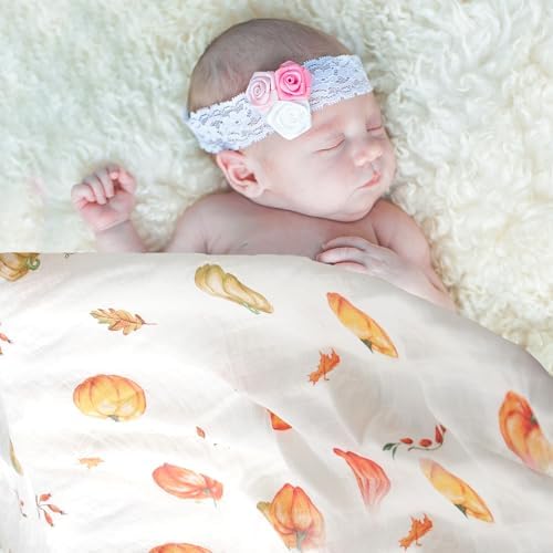 Baby Swaddle Blankets, Bamboo Muslin Receiving Blanket | 2-Pack, Lightweight & - Image 4
