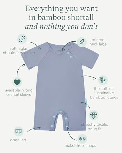 PurComfy SuperSoft Bamboo Viscose Baby Romper, Short Sleeve | One-piece Summer - Image 2