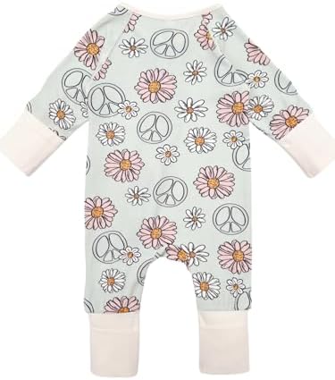 Bow Dream Bamboo Rayon Baby Romper Boy Newborn Girl Clothes Outfit - Image 3