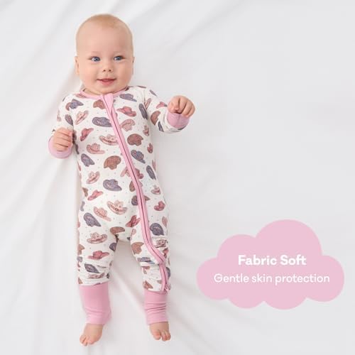 pureborn Baby Sleeper Viscose from Bamboo Zipper Footies Pjs 0-24 Months | - Image 4