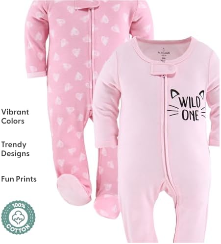 The Peanutshell Baby Girl Sleepers Set - Image 3